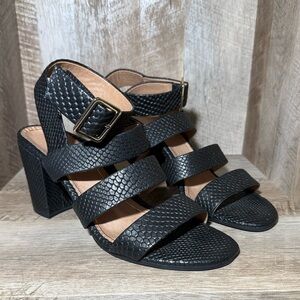 Vionic Blaire Block Heel Sandals Reptile